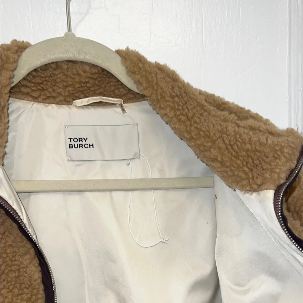 Tory Burch Fleece Sherpa jacket